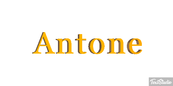 Antone Текстовый эффект