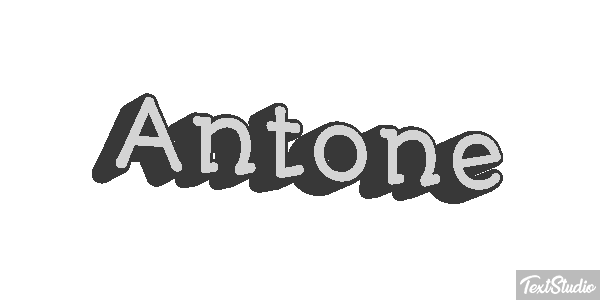 Antone Текстовый эффект