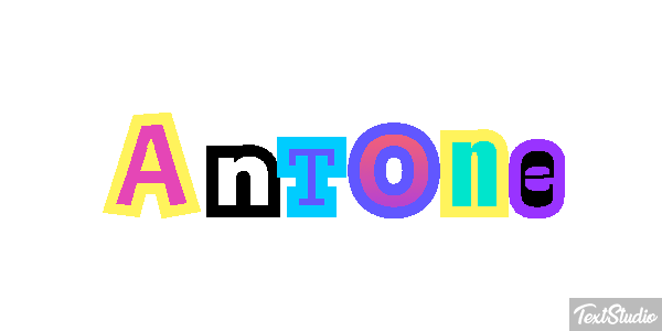 Antone Текстовый эффект