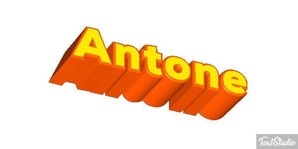 Antone Текстовый эффект