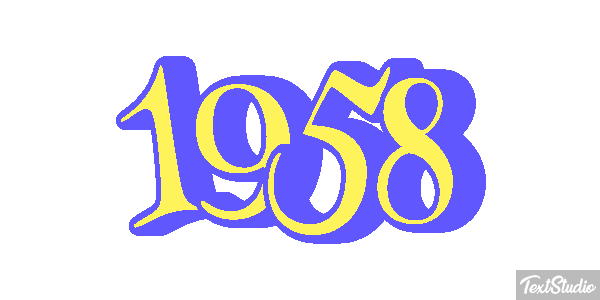 1958 Tekst effect