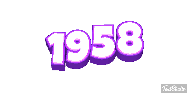 1958 Tekst effect