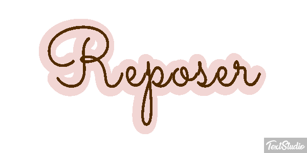 Reposer テキスト効果