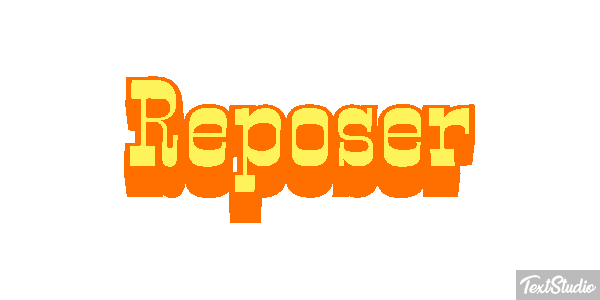 Reposer テキスト効果