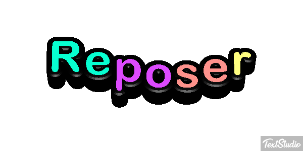 Reposer テキスト効果