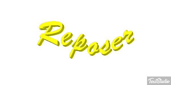 Reposer テキスト効果