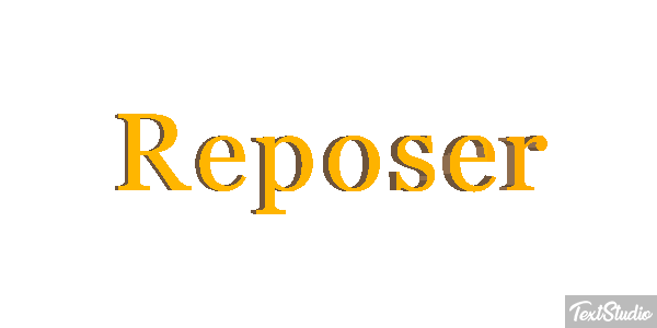 Reposer テキスト効果