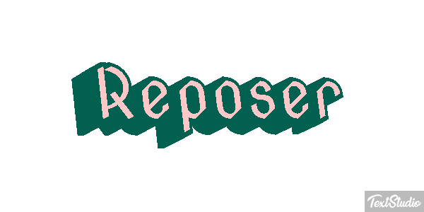 Reposer テキスト効果