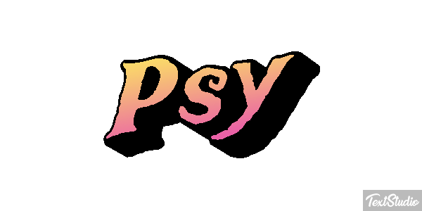 Psy Effet de texte