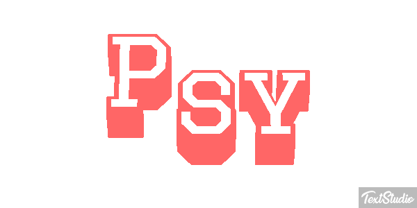 Psy Effet de texte