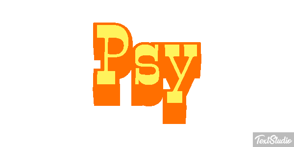 Psy Effet de texte