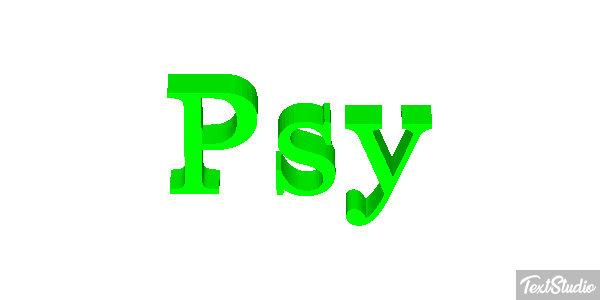 Psy Effet de texte