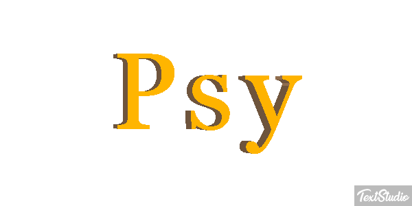 Psy Effet de texte