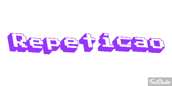 Repetição Tekst effect