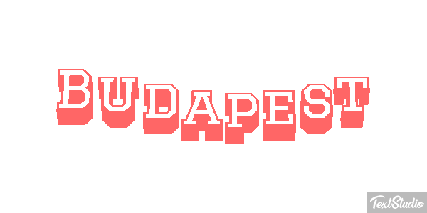 Budapest Text effect