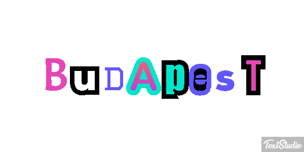 Budapest Text effect