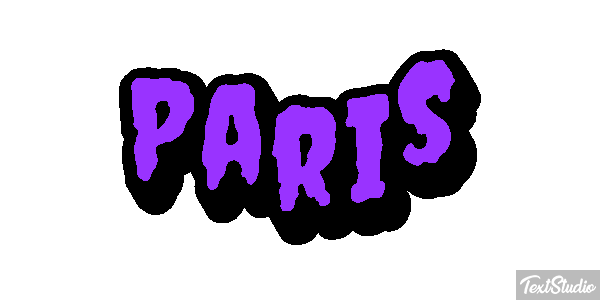Paris Tekst effect
