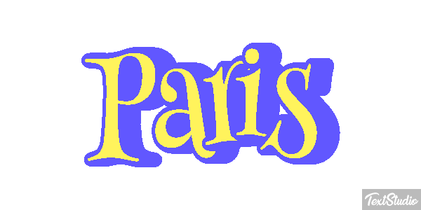 Paris Tekst effect