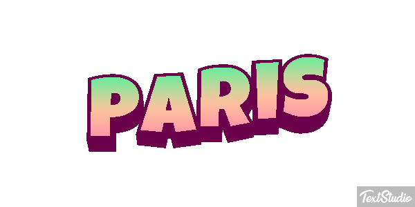 Paris Tekst effect