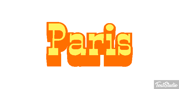 Paris Tekst effect