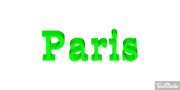 Paris Tekst effect