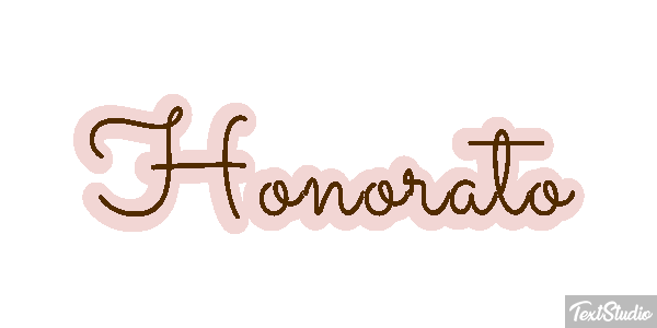 Honorato Efecto de texto