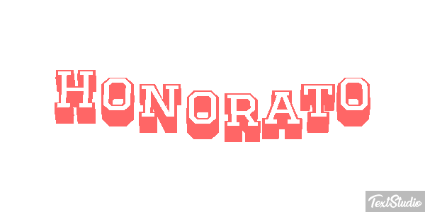 Honorato Efecto de texto