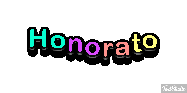 Honorato Efecto de texto