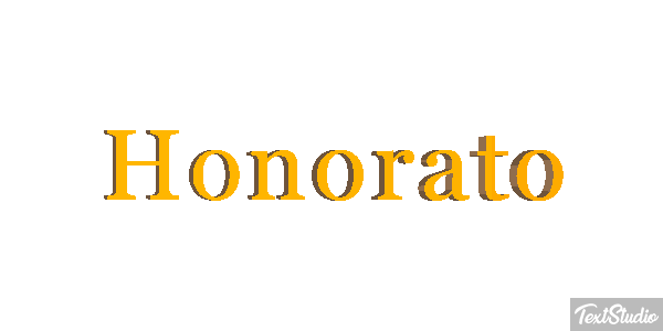 Honorato Efecto de texto