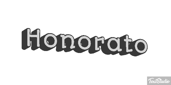 Honorato Efecto de texto