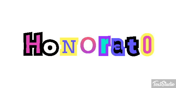Honorato Efecto de texto