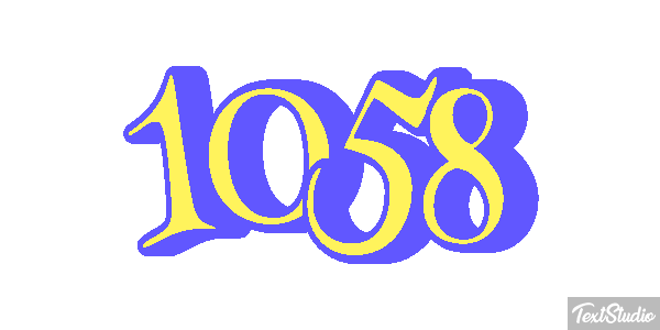1058 Text effect