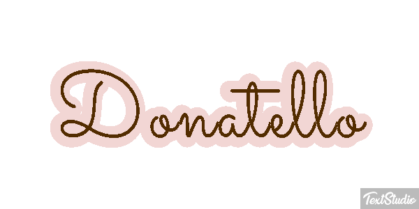 Donatello Effetto testo