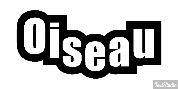 Oiseau Effetto testo