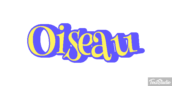 Oiseau Effetto testo