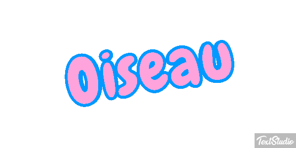 Oiseau Effetto testo