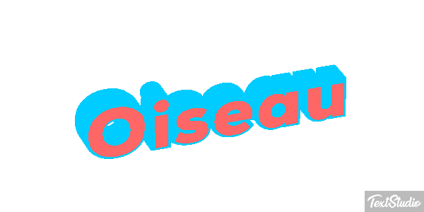 Oiseau Effetto testo