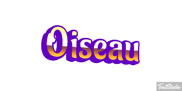 Oiseau Effetto testo