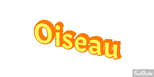 Oiseau Effetto testo