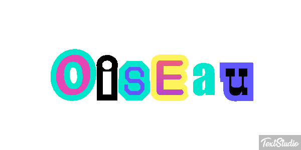 Oiseau Effetto testo