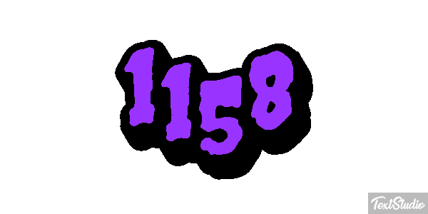 1158 Text effect