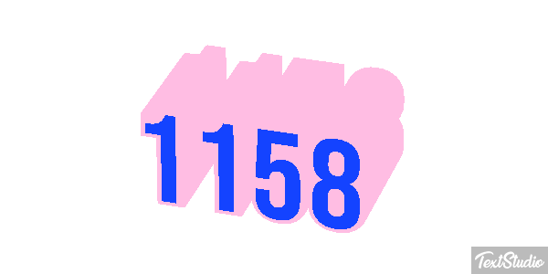 1158 Text effect