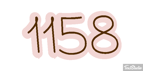 1158 Text effect