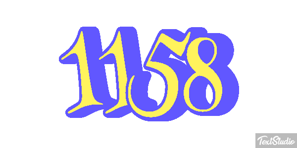 1158 Text effect