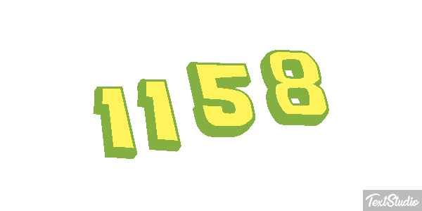 1158 Text effect