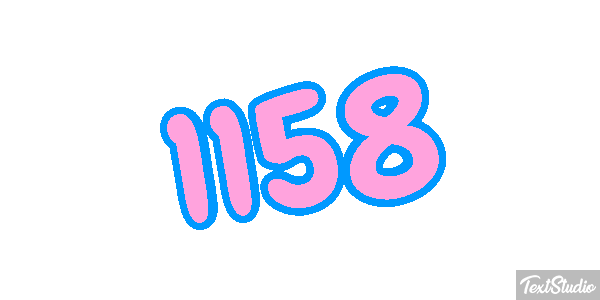 1158 Text effect