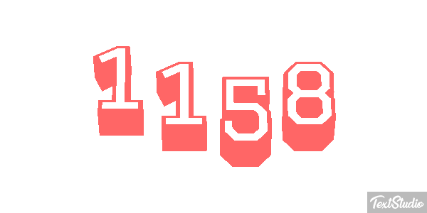 1158 Text effect