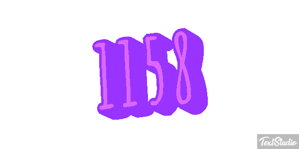 1158 Text effect