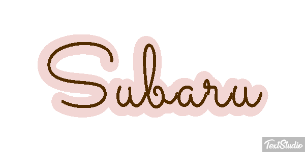 Subaru Text effect