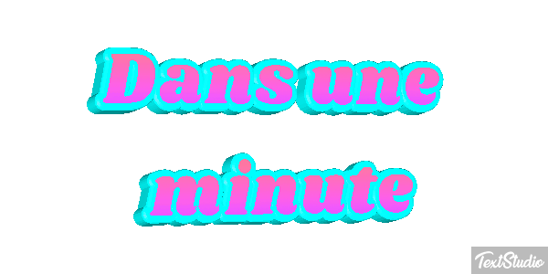 Dans une minute Effet de texte